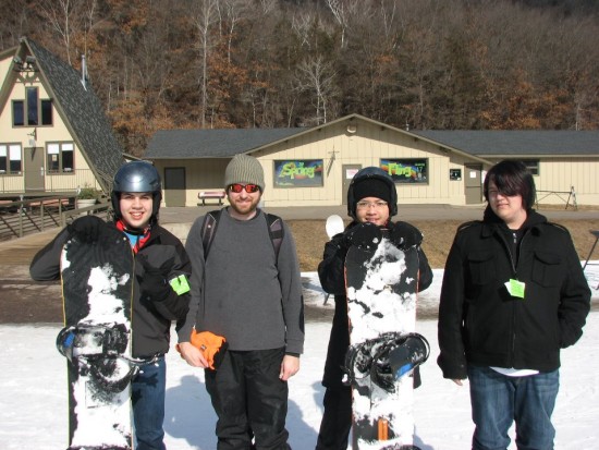 Đi trượt tuyết với các bạn cùng lớp