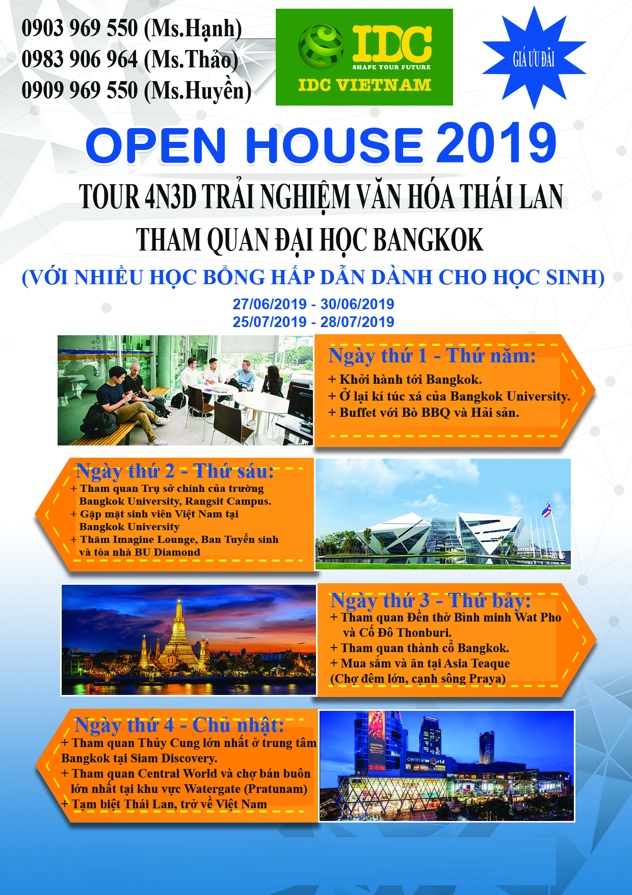 TOUR THAI LAN 1 2019