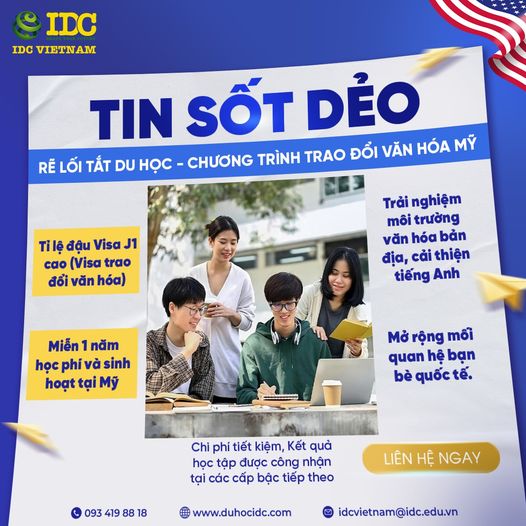 hoc bong trao doi van hoa my idc