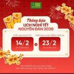 DU HỌC IDC: THÔNG BÁO LỊCH NGHỈ TẾT NGUYÊN ĐÁN 2026