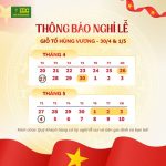 IDC VIETNAM: THÔNG BÁO NGHỈ LỄ GIỖ TỔ HÙNG VƯƠNG – 30/4 & 1/5