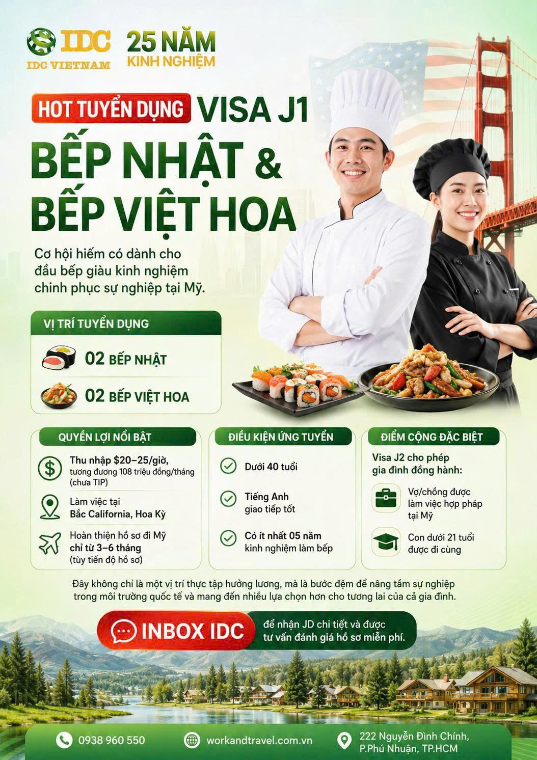 INTERNSHIP MỸ: HOT TUYỂN DỤNG VISA J1 – VỊ TRÍ BẾP NHẬT & BẾP VIỆT HOA TẠI MỸ 6 nhan vien bep viet j1 visa1