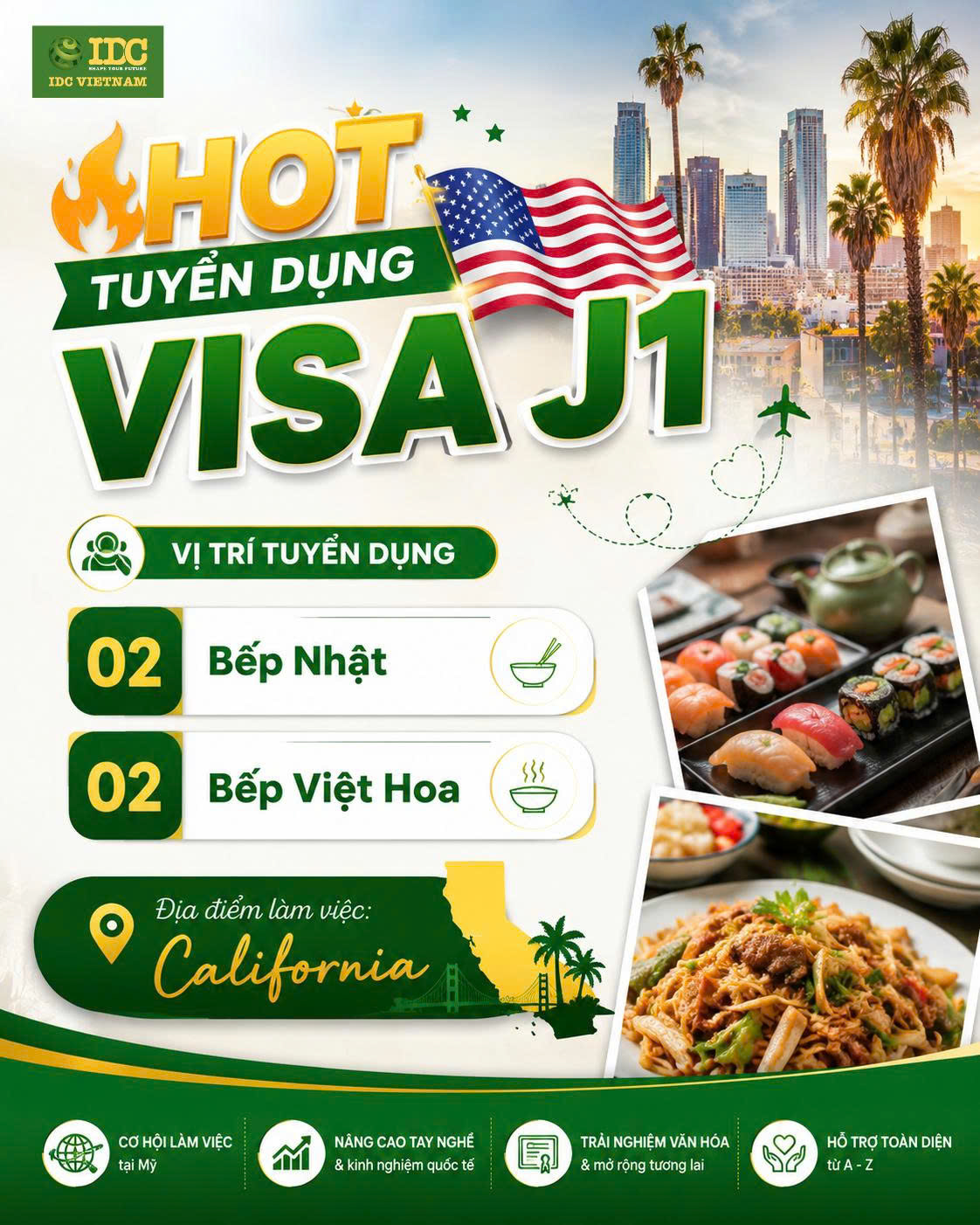 INTERNSHIP MỸ: HOT TUYỂN DỤNG VISA J1 – VỊ TRÍ BẾP NHẬT & BẾP VIỆT HOA TẠI MỸ 5 nhan vien bep viet j1 visa2